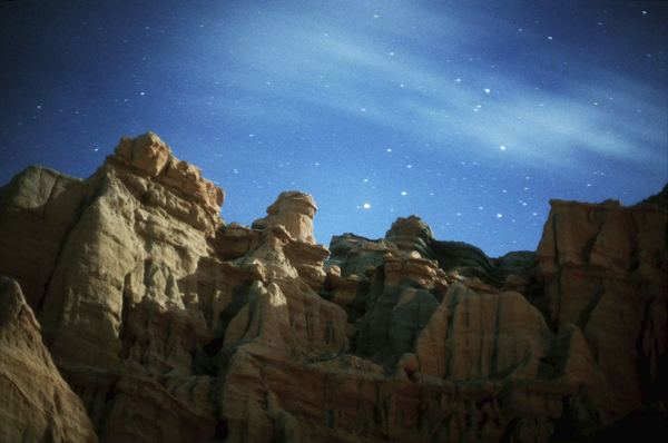 moonlit whitehouse cliffs